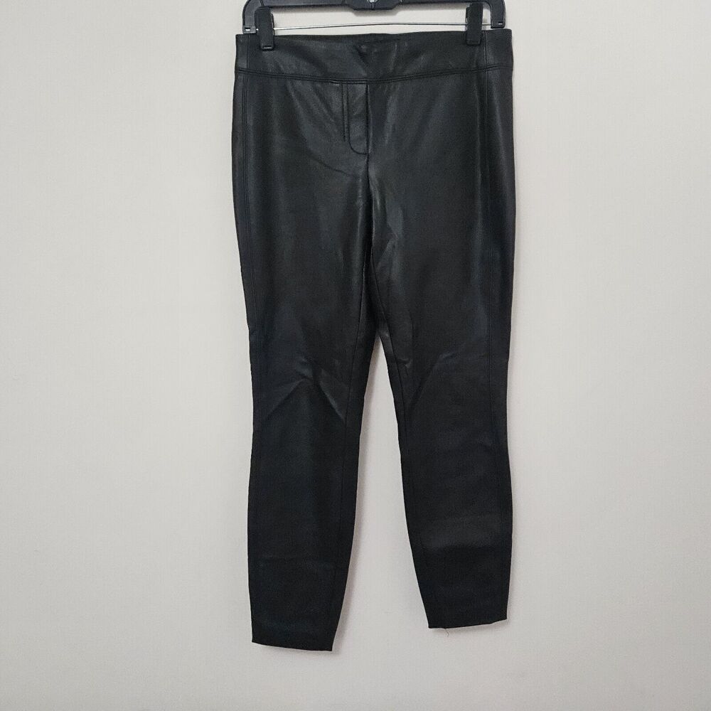 RACHEL ZOE Women's Black Faux Leather Skinny Pants Size 2 - Picture 1 of 8